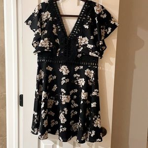 Cute black dress with cutouts